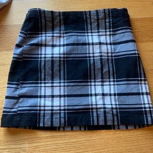 Mini plaid skirt!